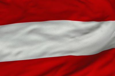 Flaga Austrii  jest podzielona na 3 poziome pasy: czerwony, biały, czerwony