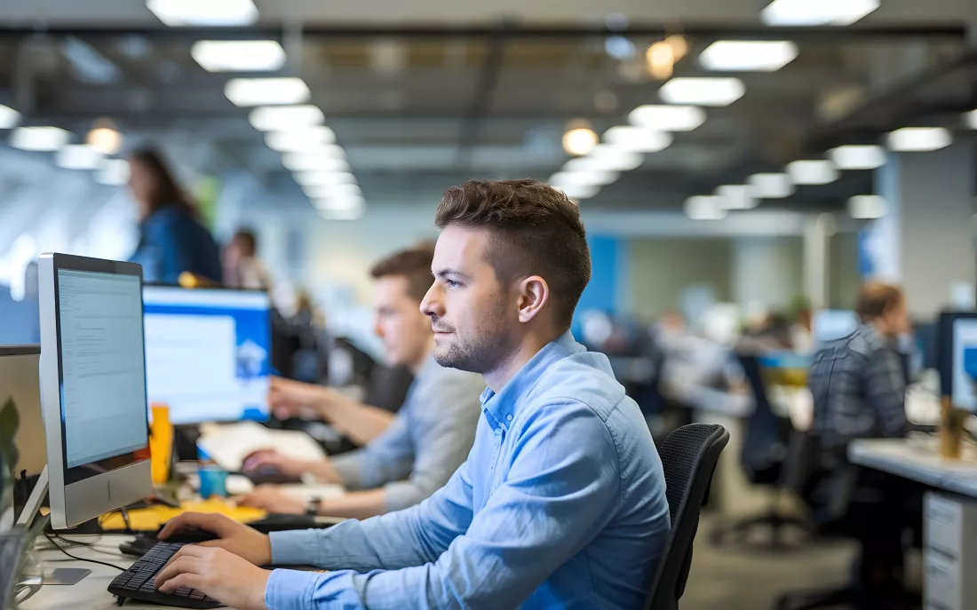 programiści w biurze